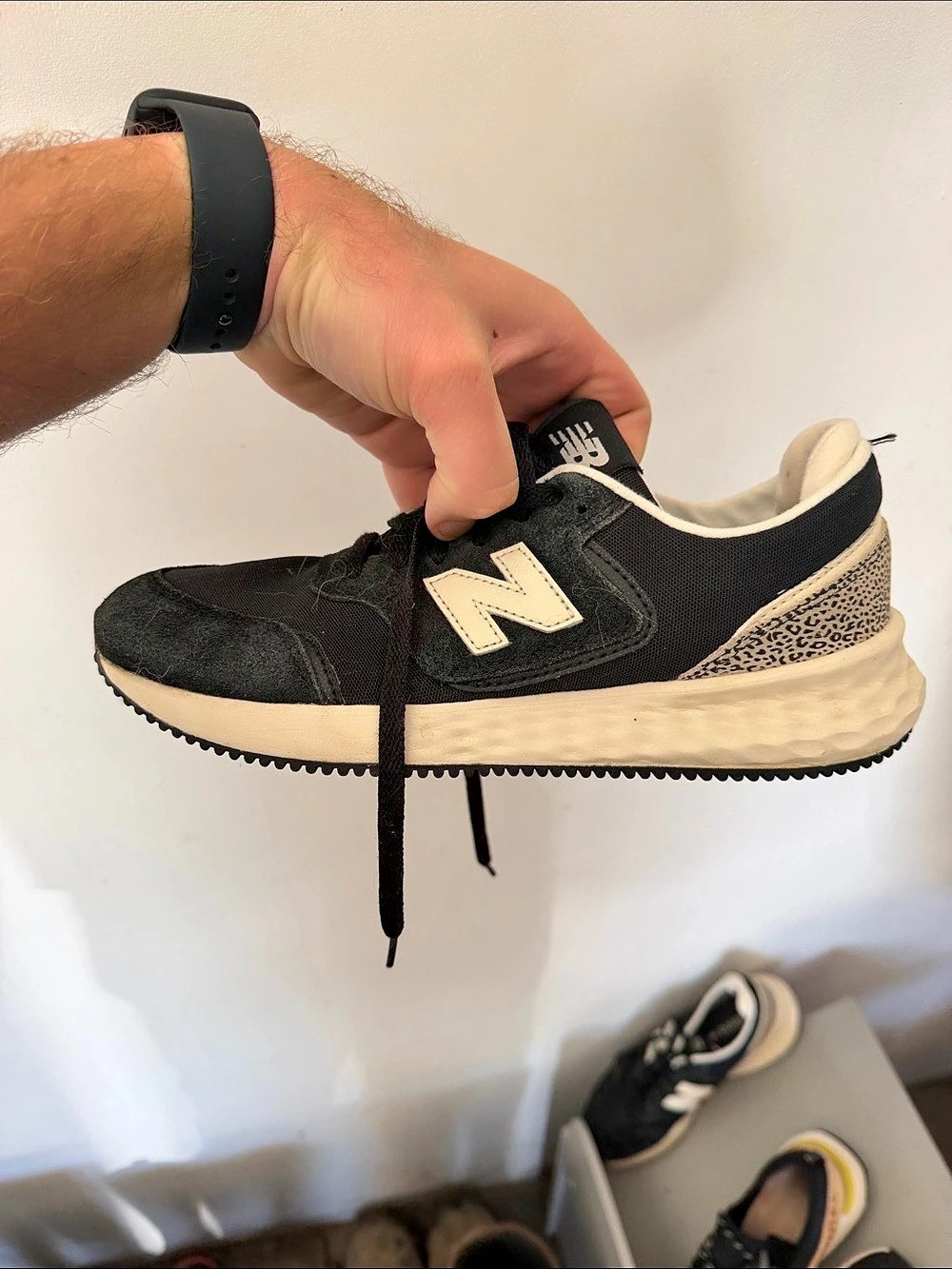 New Balance Fresh Foam X-70 Black Leopard Sneakers